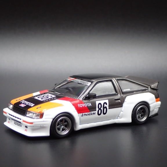 Open Box 1983-1987 TOYOTA COROLLA AE86 LEVIN PANDEM ROCKET BUNNY 1/64 DIECAST MODEL CAR