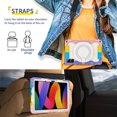 thumbnail image 6 of FJLBDE Case for Xiaomi Redmi Pad SE 11.0 inch 2023 with 360 Kickstand, Shoulder Strap Carrying Protective Cover, Multicolor Pink, 6 of 6