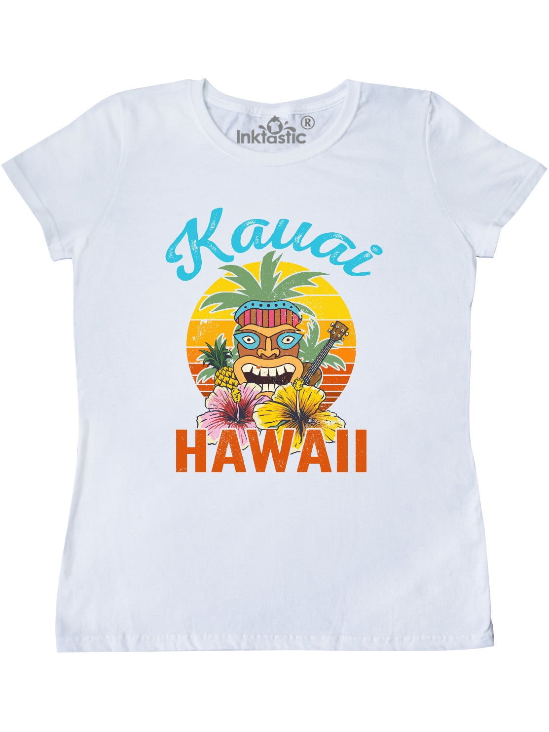 INKtastic Kauai Hawaii Vacation Tiki Women's TShirt