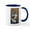 White/Navy Inside, variant on CafePress - Wolf 024 Mugs - 11 oz Ceramic Mug - Novelty Coffee Tea Cup