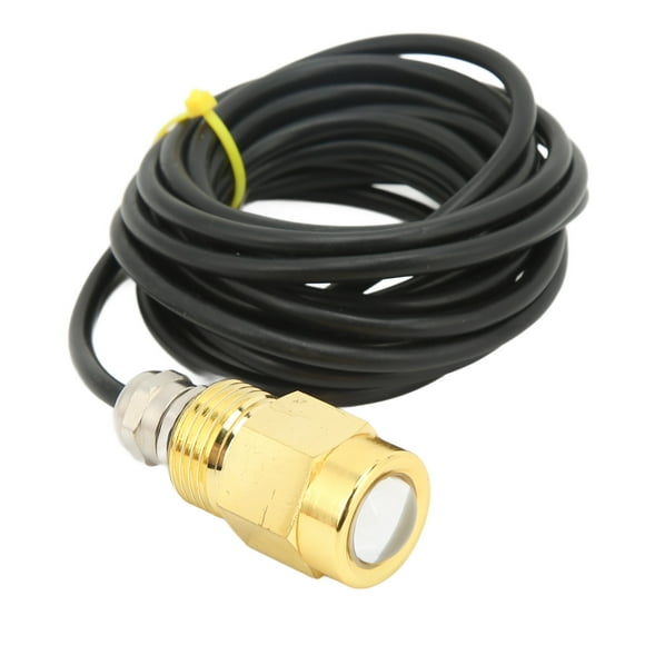 Qiilu Boat Plug Underwater Light 12V 24V IP68 Waterproof Boat Drain Plug Light LED Underwater Drainage Lamp For Yacht Marine