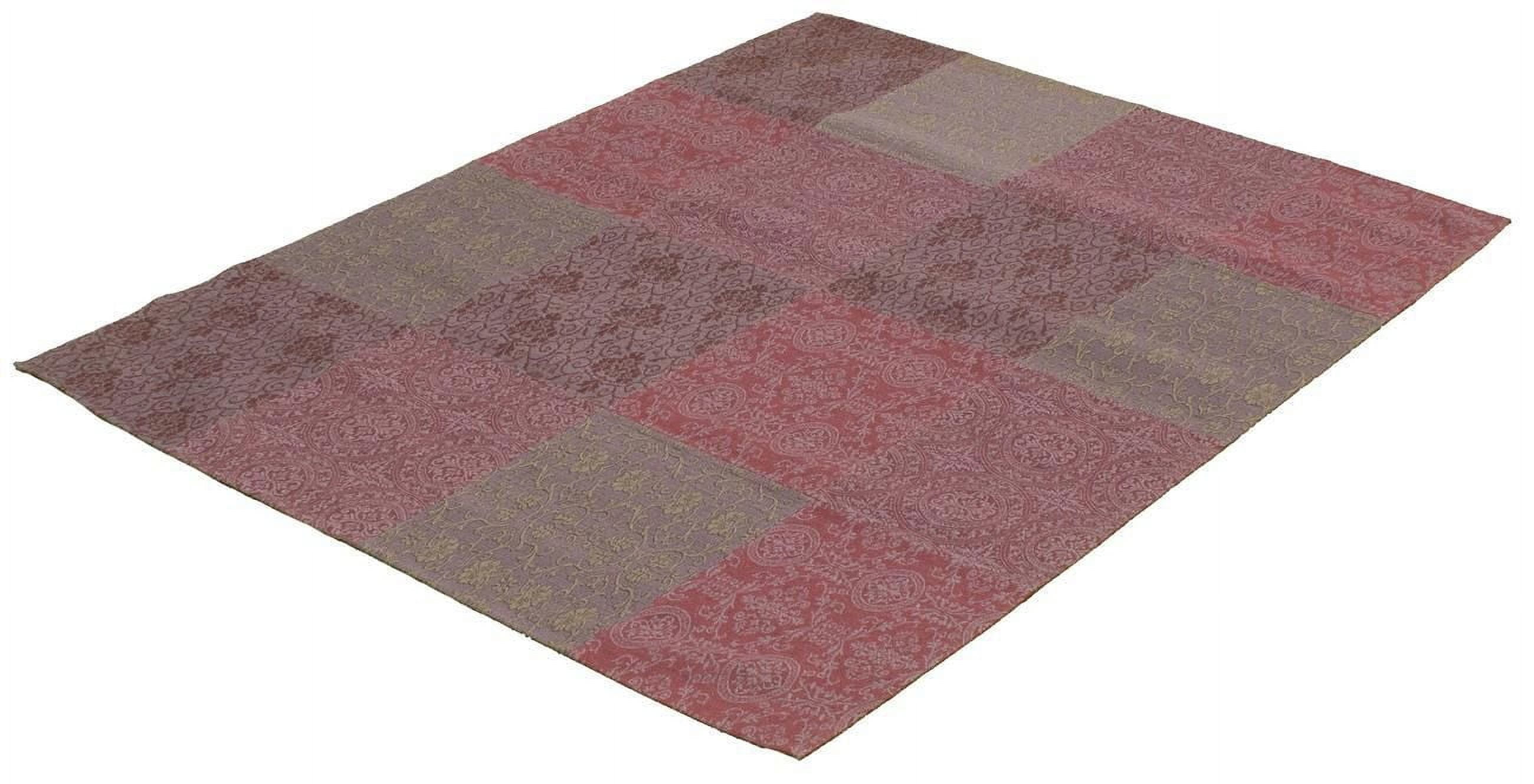 ECARPETGALLERY 5'5" x 7'5"  Transitional Collage Handmade Area Rug for Living Room, Dining Room and Bedroom in Grey