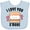 Blue, variant on Inktastic I Love You Smore with Cute Food Valentine Girls Baby Bib