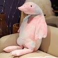 thumbnail image 6 of Extra Soft Goose Plush Hugging Pillow - Round Belly Stuffed Animal Cushion, Mothers Day Gift Birthday, Cozy Holiday Cuddle Companion, Soft Winter Home Accent & Durable Sofa/Bed Decor, Pink, 63in, 6 of 8
