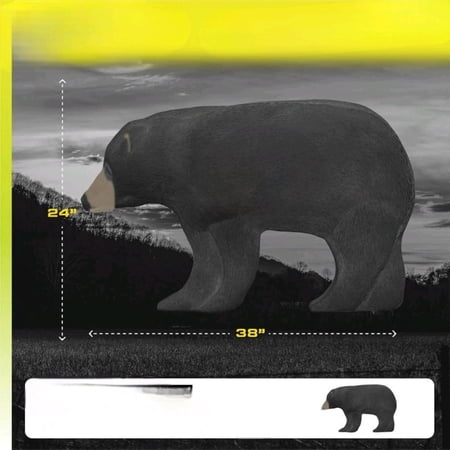 3D Archery Bear Target Black One Size