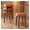 4PCS, variant on Portable Wooden Stack Stools Set of 4 Bar Stools,Backless Square Dining Stools Stackable Morden Chairs for Dining Room Kitchen Classroom