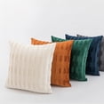 thumbnail image 2 of Funda de almohada arrugada de terciopelo holandés, sofá de casa de estilo nórdico simple, cojín para cabecera, almohada para la cintura, 30*50cm, sin núcleo, naranja cálido Aiqu Sailing Electrónica, 2 of 6