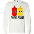 thumbnail image 3 of Inktastic Ketchup and Mustard Gift Long Sleeve T-Shirt, 3 of 5