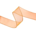 thumbnail image 6 of LaRibbons 1 1/2" Wired Sheer Ribbon | Orange | 50 Yard Roll, 6 of 6