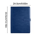 thumbnail image 3 of A4 Leather Portfolio Folder, Business Writing Padfolio with Notepad and Pen Slot, Professional Document Organizer Case for Interview Meeting, AKLJWH, 3 of 6