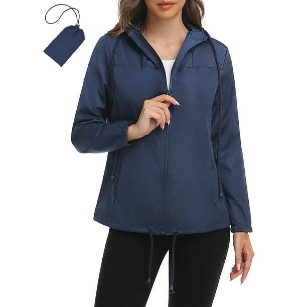 Raincoats for Womens Lightweight Waterproof Rain Jackets Hooded