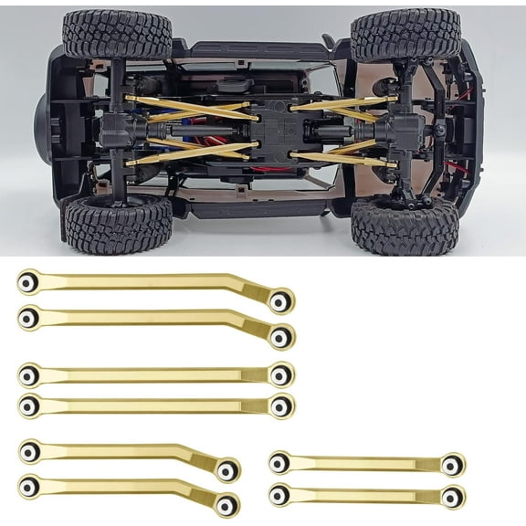 Aluminum Alloy Black/Red Higher Clearance Links Upgrade TRX4M RC Crawler Stability Enhancer