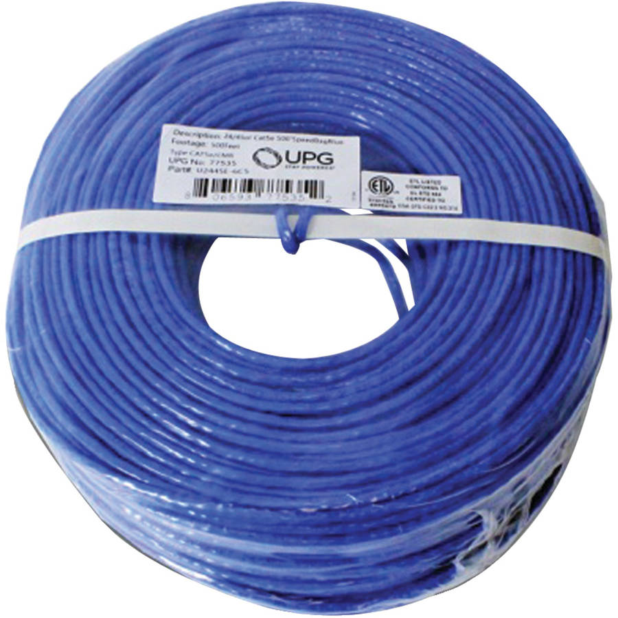 UPG 77536 24Gauge CAT5E Cable, 500'