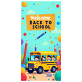 thumbnail image 2 of Colorful Welcome Back to School Banner with School Bus Balloons and Pencils Background Party Decorations for Classroom Decor Back to School Events and Photography Props, 2 of 4