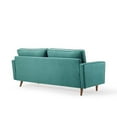 thumbnail image 5 of Modway Valour Modern Style Performance Velvet Sofa in Teal Finish, 5 of 10