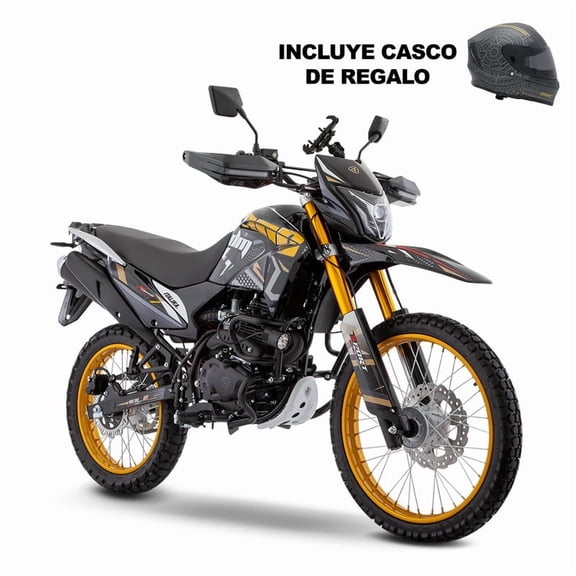 Motocicleta Italika DM300 DORADO con GPS