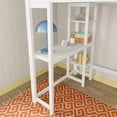 thumbnail image 6 of Scandinavian High Loft w/ Side Desk & Shelves, White/Blonde, 6 of 10