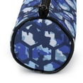 thumbnail image 2 of Pen + Gear Blue Geo Camouflage Design Barrel Pencil Pouch, 2 of 3