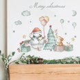 thumbnail image 3 of Pegatina de animales de dibujos animados de Navidad, muñeco de nieve, árbol de Navidad, vitrinas decorativas, ventana, puertas, calcomanías de pared, pegatina para habitación de niños, 3 of 4