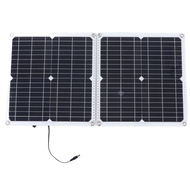 Panel Solar De 50 W, Kit De Panel Solar Monocristalino Portátil Plegable Con Cable De Extensión De Controlador De Carga Solar De 100 A Para RV Para Casa Para Barco ANGGREK Otros