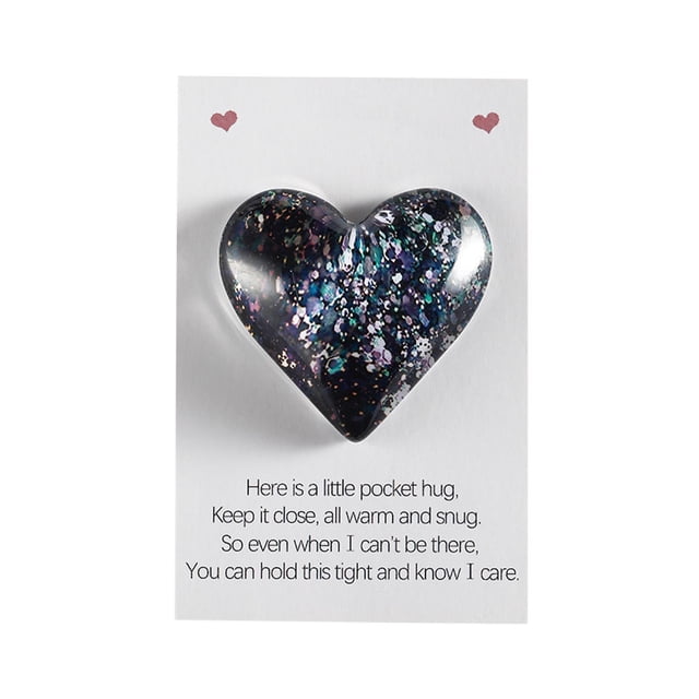 Corazón antiestrés de bolsillo | Juguete antiestrés para aliviar la ansiedad | Regalo portátil para hombres y mujeres | Regalo para demostrar cariño a familiares y amigos
