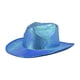 thumbnail image 4 of Sombrero de de vaquero holográfico, sombreros con brilnte, gorras de rave , sombrero de , Azul Macarena Sombrero de vaquero occidental, 4 of 8