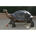 thumbnail image 3 of Nifao Giant Tortoise - Turtle bronze statue – Garden Outdoor Decor Sculpture, 64"L x 36"W x 36"H, 3 of 10