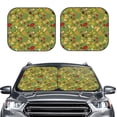 thumbnail image 2 of Daiia Squirrel And Fox In The Forest 2PCS Car Windshield Sun Shade, Foldable Sun Shield for Car Front Window, Auto Sun Blocker Visor Protector Universal for Truck SUV Pickup-Large, 2 of 7
