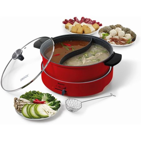 Wangxin The Rock XL Dual-Sided Electric Hot Pot - 5L - Rock.Tec Non-Stick - Variable Temperature Control - 1500W