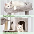 thumbnail image 5 of Cat Tree, Cat Tower for Indoor Cats, 43.3 inch Cat Tree Tower with Sturdy Steel Tube, Cat Hammock, Cat Condo for Small Cats and Kittens, Cat Scratching Post, Light Gray, 5 of 14