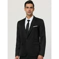 thumbnail image 3 of Chaqueta de vestir con un botón Lars Amadeus Corte Slim Negro L, 3 of 6