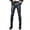 Blue, variant on Men's Skinny Straight Leg Tapered Pants Leggings Business Slim Fit PU Leather Motorcycle Biker Pants