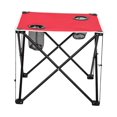 thumbnail image 3 of Mesa plegable para acampar de 19 "x 19" para 1 a 2 personas para picnics y cenas al aire libre rojo, 3 of 8