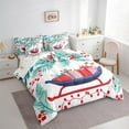 thumbnail image 3 of Castle Fairy Teenagers Xmas Gifts 7-Piece Twin Bedding Sets,Tree Leaves Bedding Comforter Set,Happy New Year Breathable Sheet Sets,Lightweight Room Decor, 3 of 8