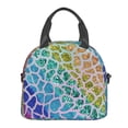 thumbnail image 2 of Goofa Rainbow Glitter Pattern Lunch Bag ,Insulated Lunch Box, Small Leakproof Cooler Food Lunch Containers Reusable High Capacity Lunch Tote Bags, 2 of 8