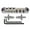 Silver, variant on O Matic Bridge, Roller Saddle O-Matic Guitar Bridge with Allen Wrench & Studs for LP Guitar Replacements Set