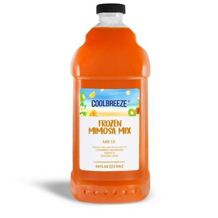 Cool Breeze Beverages Shelf Stable All Natural Fruit/Drink Mix – 1/2 Gal (64fl oz) Bottle – Frozen Mimosa with PULP Cool Breeze Beverages Shelf Stable All Natural Fruit/Drink Mix – 1/2 Gal (64fl oz) Bottle – Frozen Mimosa with PULP