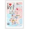 thumbnail image 2 of "I Love NY Site Map" Framed Painting Print, 2 of 5