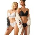 thumbnail image 6 of Sexyfree Lace Bra and Panty Set Sexy Lingerie Hook & Eye Underwear (No Padded）, 6 of 7
