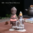 thumbnail image 2 of Incense Burner Smoke Waterfall Backflow Holder Ceramics Porcelain Buddha Little Monk Tower Cones Sticks Ash Catcher, 2 of 2