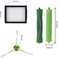 thumbnail image 2 of Replacement Parts Compatible with iRobot Roomba I, E & J Series i7 i7+ i2 i3 i3+ i4 i4+ i6 i6+ i8 i8+/Plus j7 j7+ E5 E6 E7, 1 Set of Multi-Surface Rubber Brushes, 6 HEPA Filters, 6 Side Brushes, 2 of 5