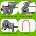 thumbnail image 3 of Dobladora de tubos RopeTon 3 en 1 para tubos HVAC de 1/4, 3/8 y 1/2 diámetro exterior, 3 of 6