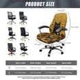 thumbnail image 6 of FKELYI Office Chair Cover Anti-Dust Chair Protector Cover Washable Computer Chair Slipcover for Rotating Swivel Gaming Chair Sunflower Black Cat Print Decor, Small, 6 of 6