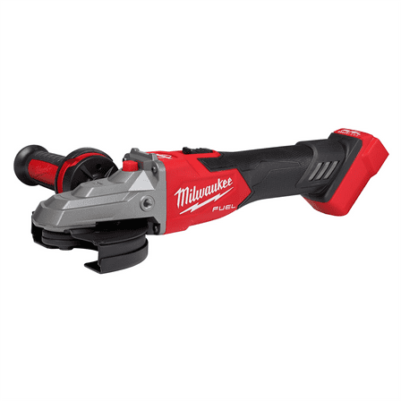 Milwaukee Tool M18 FUEL 5" Flathead Braking Grinder, Slide Switch Lock-On