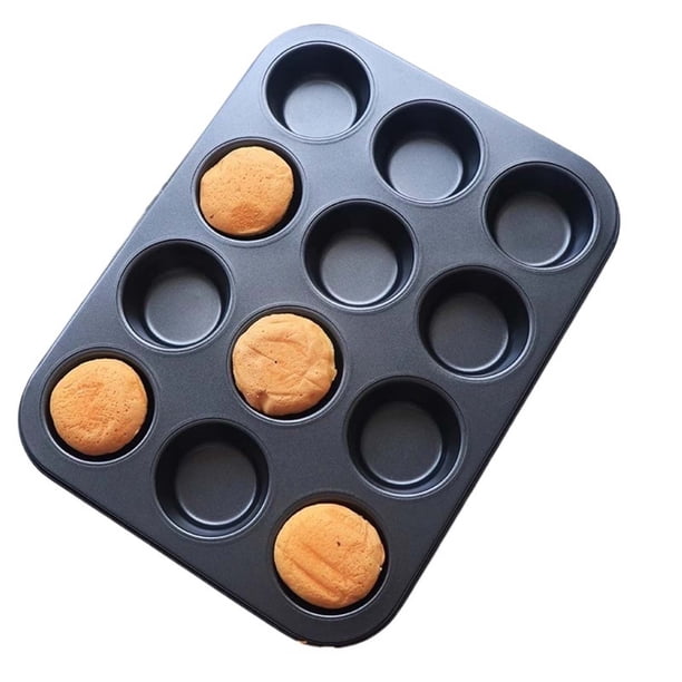 6 Molde de pastel redondo sin adherentes Molde de taza de Maffin