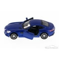 thumbnail image 3 of Mercedes-Benz AMG GT, Blue - Kinsmart 5388D - 1/36 Scale Diecast Model Toy Car (Brand New, but NOT IN BOX), 3 of 4