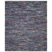 SAFAVIEH Rag Dania Striped Cotton Area Rug, Blue/Multi, 3' x 5'