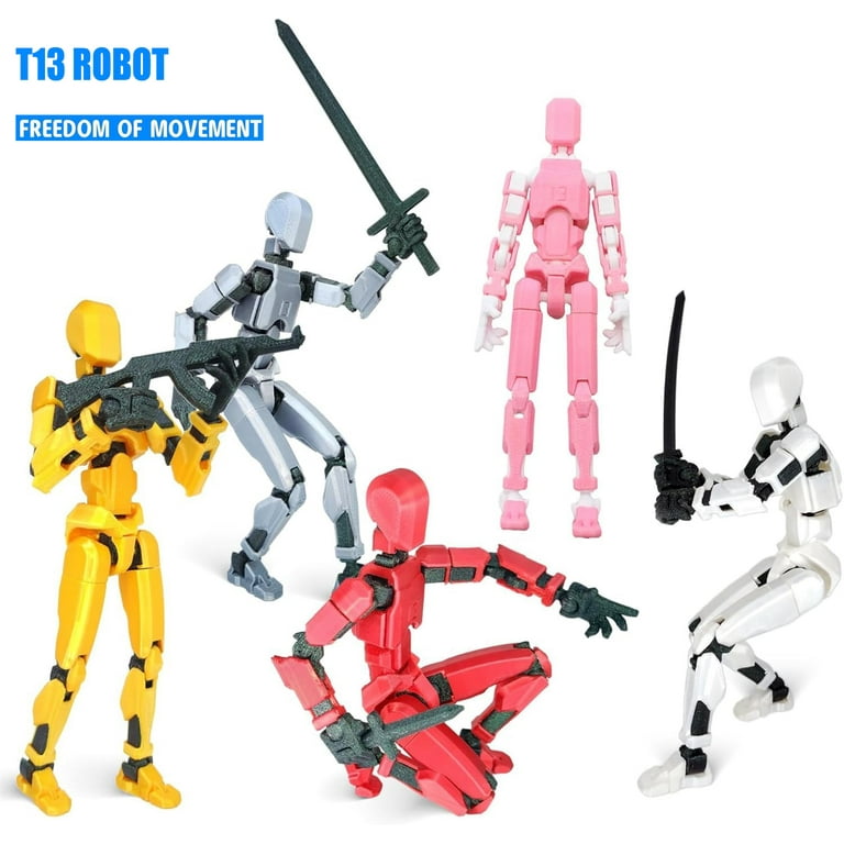 T13 Action Figure Titan 13 Action Figure Robot Action Figure 3D