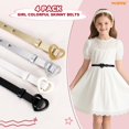 thumbnail image 7 of WHIPPY Girls Belts Kids Leather Waist Belts for Jeans Dresses, 7 of 7