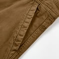 thumbnail image 6 of WTOBBY Men's Cotton Loose-Fit Cargo Pants ,Comfortable Straight-Leg Multi-Pocket Tactical Trousers, Soft Fabric for Casual and Outdoor Use,Earthy Yellow S, 6 of 8